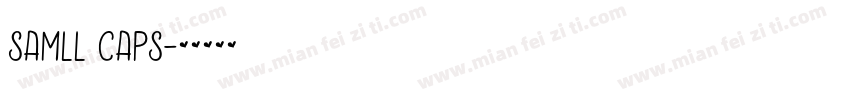samll caps字体转换
